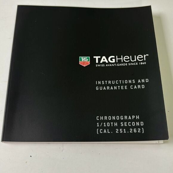 TAG HEUER INSTRUCTIONS Chronograph MANUAL BOOKLET 24 owner - Picture 2 of 9